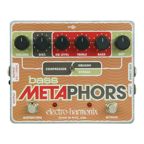 Electro-Harmonix XO Bass Metaphors User manual Electro-Harmonix XO Bass Metaphors User manual
