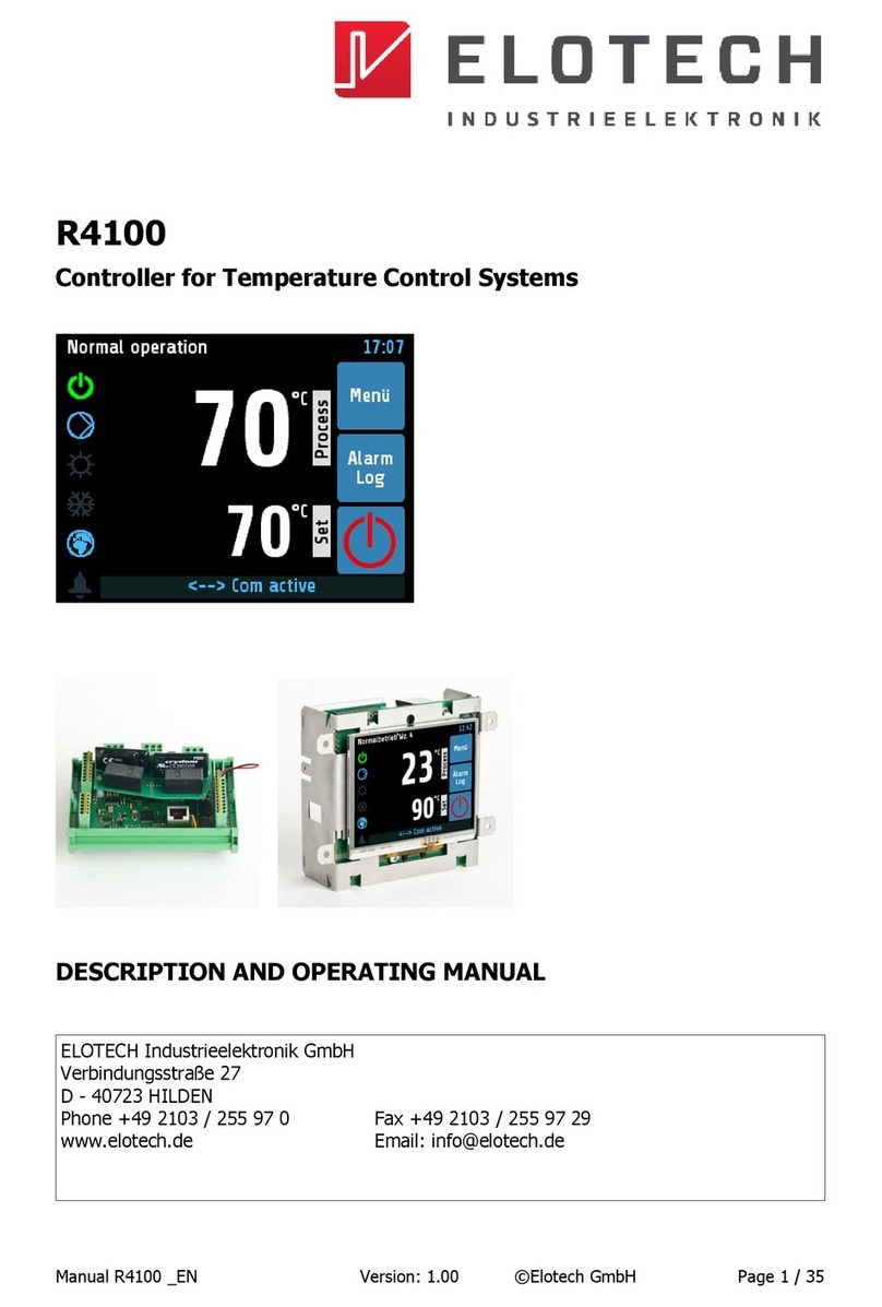 Elotech R4100 Series Description and operating manual