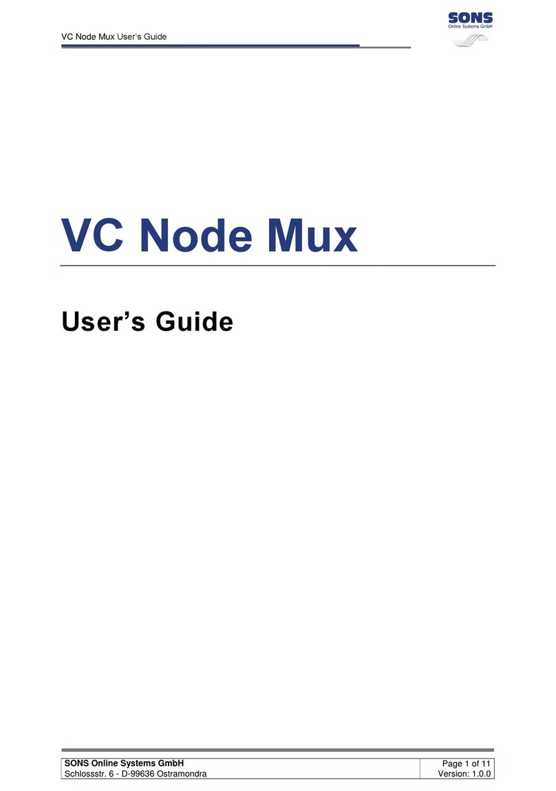 SONS Online Systems VC Node Mux user guide