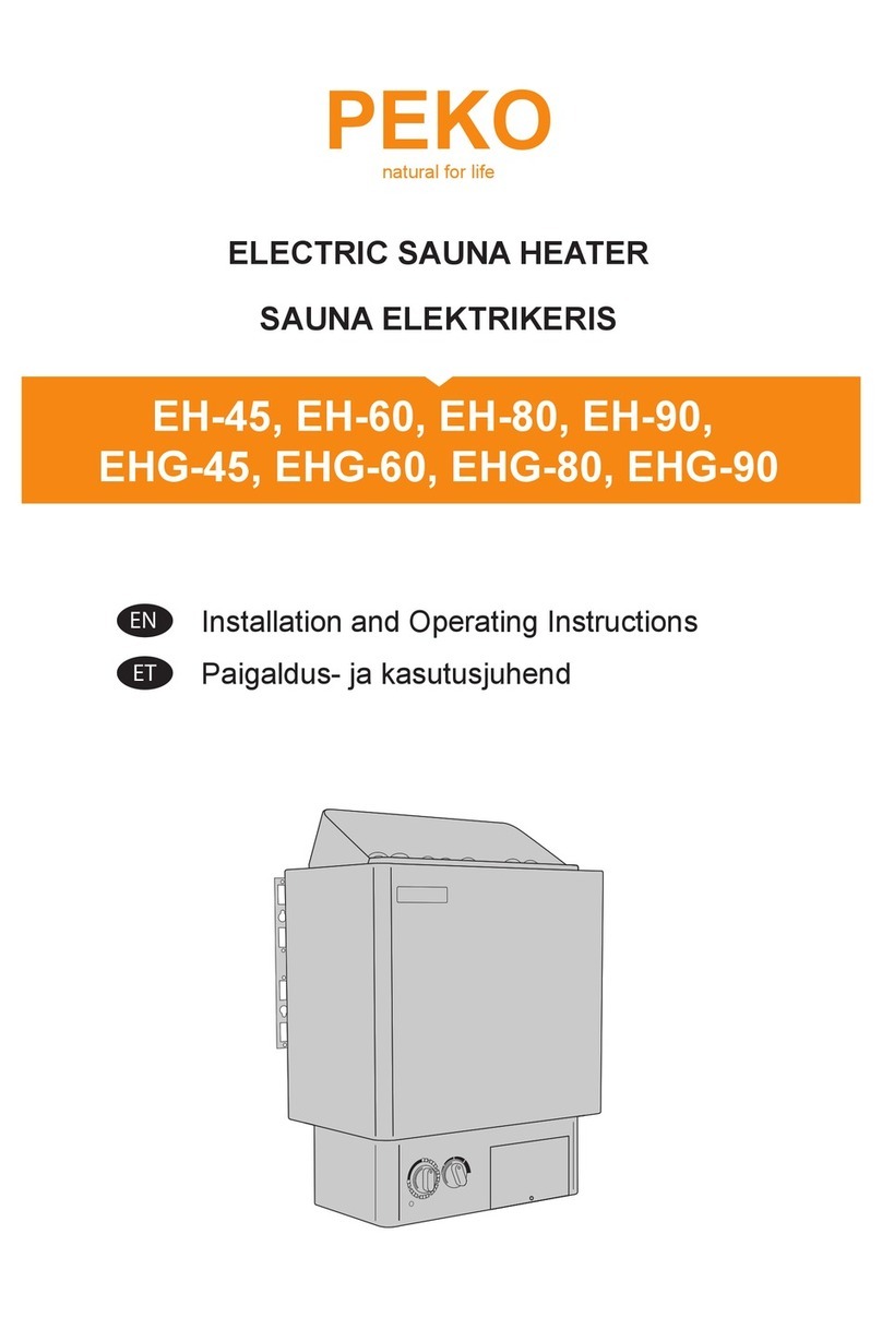 PEKO EH-45 Installation and operating instructions