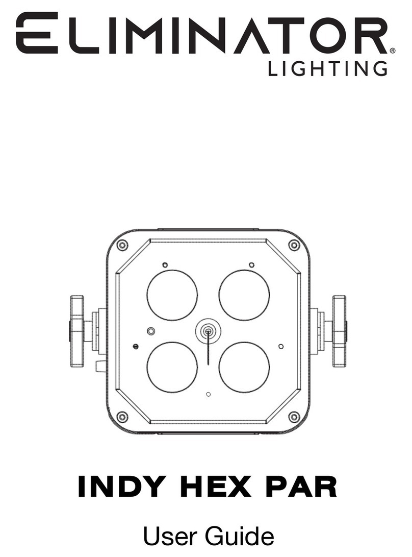 Eliminator Lighting INDY HEX PAR user guide