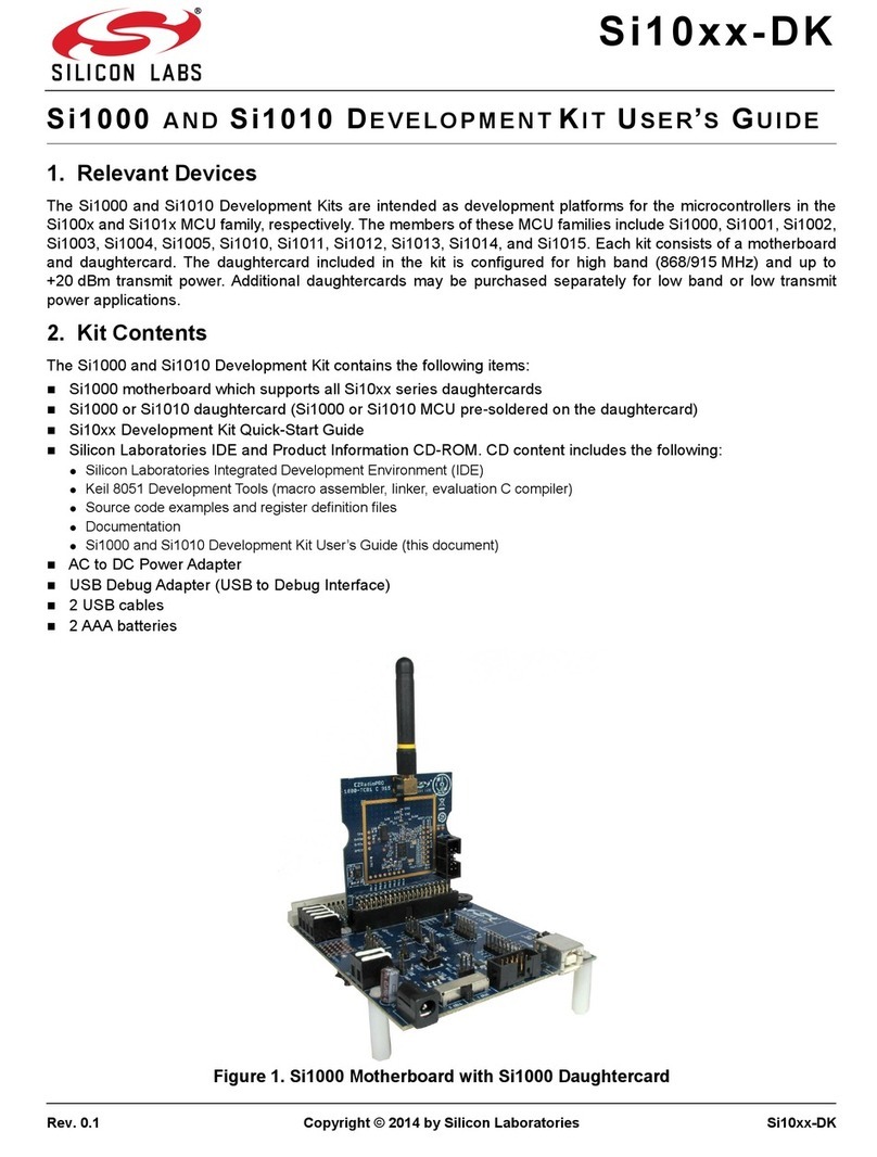Silicon Laboratories Si1010 User manual