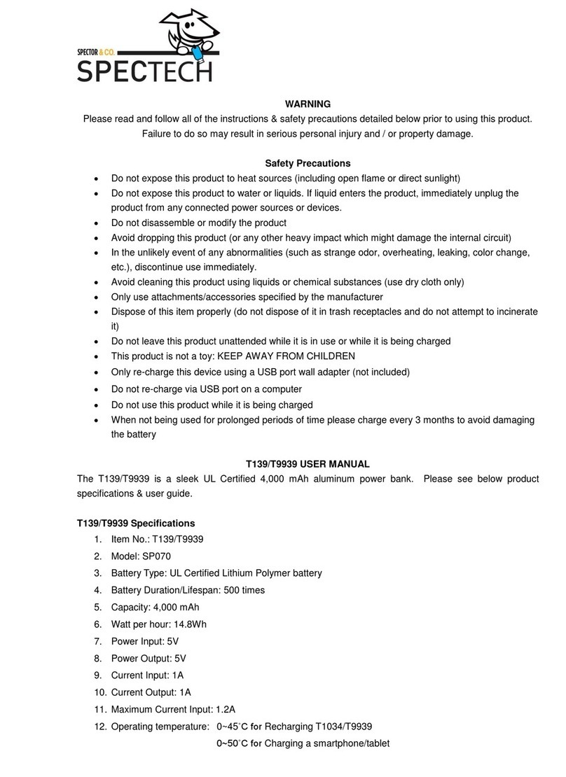 Spectech T139 user manual