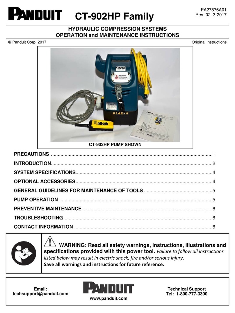 Panduit CT-902HP Operation and maintenance Panduit CT-902HP Operation and maintenance