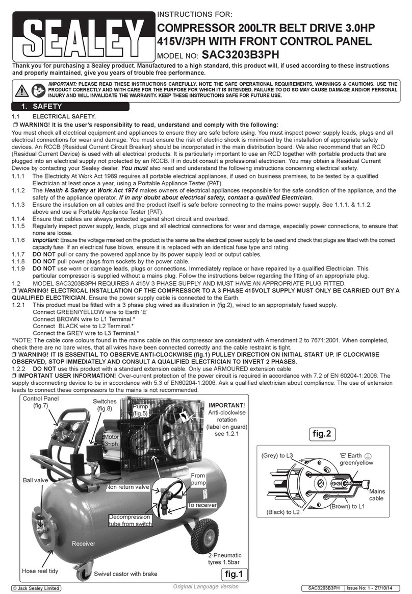 Sealey SAC3203B3PH User manual Sealey SAC3203B3PH User manual