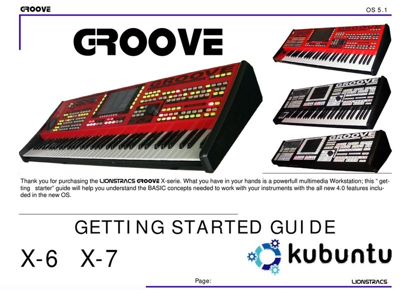 Lionstracs GROOVE X series Getting started guide