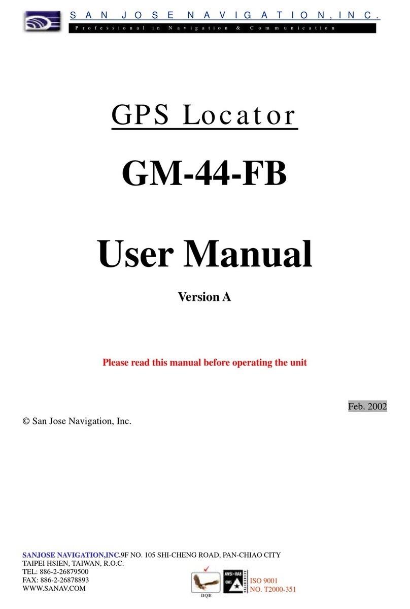 San Jose Navigation GM-44-FB user manual