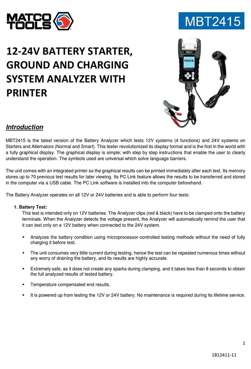Matco Tools MBT2415 instruction manual