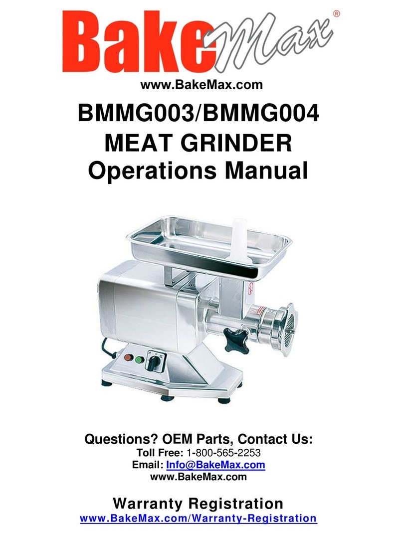 Bake Max BMMG003 Operation manual
