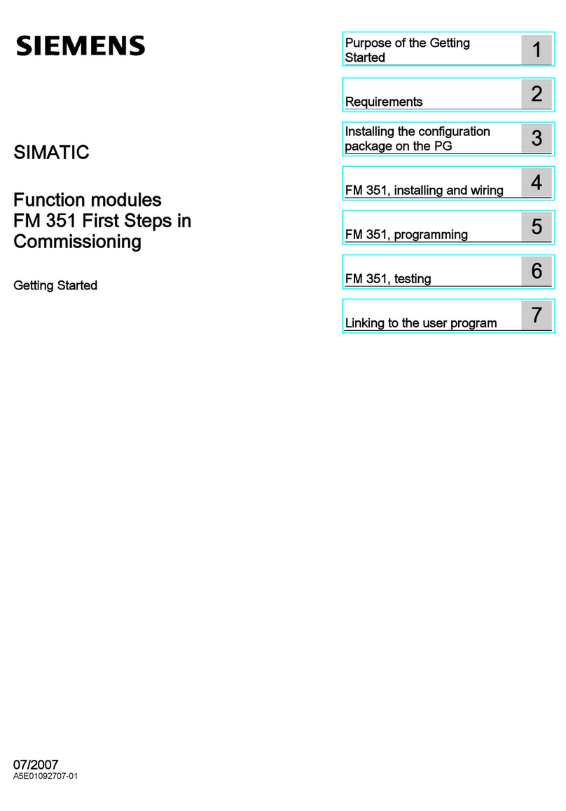 Siemens SIMATIC FM 351 Getting started