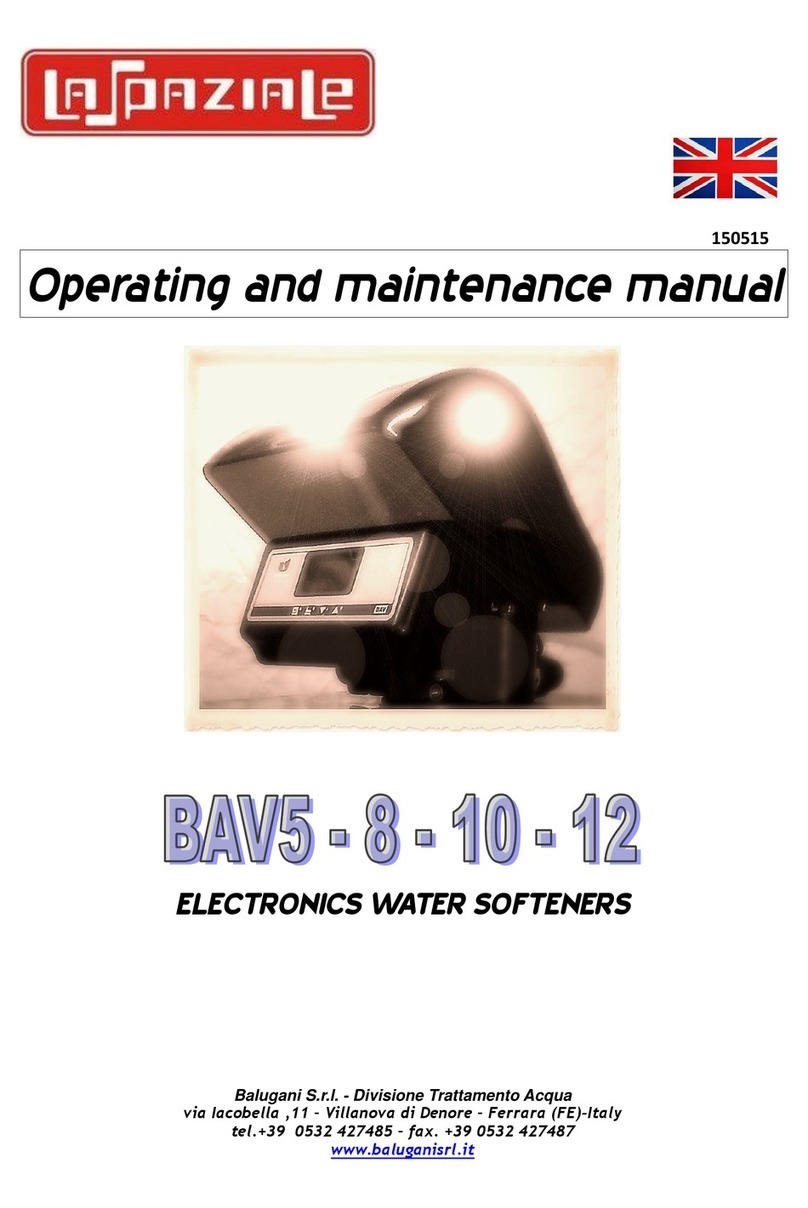 La Spaziale BAV5 Operating and maintenance manual