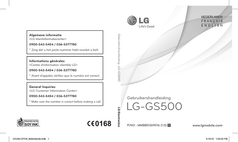 LG GS500 User manual