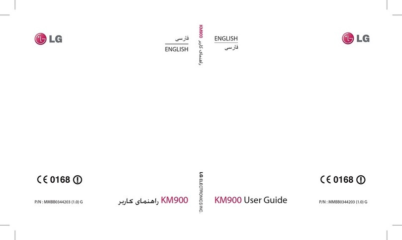 LG Vodafone KM900 User manual