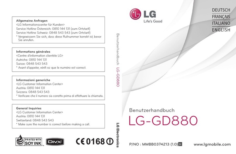 LG GD880 User manual