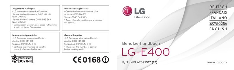 LG E400 User manual