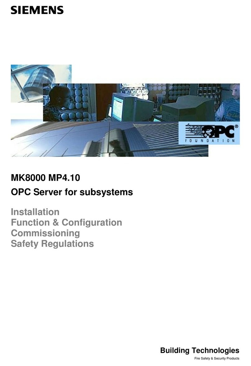 Siemens MK8000 MP4.30 User manual