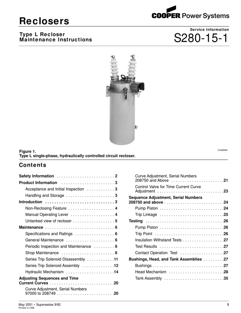 Cooper S280-15-1 Maintenance instructions