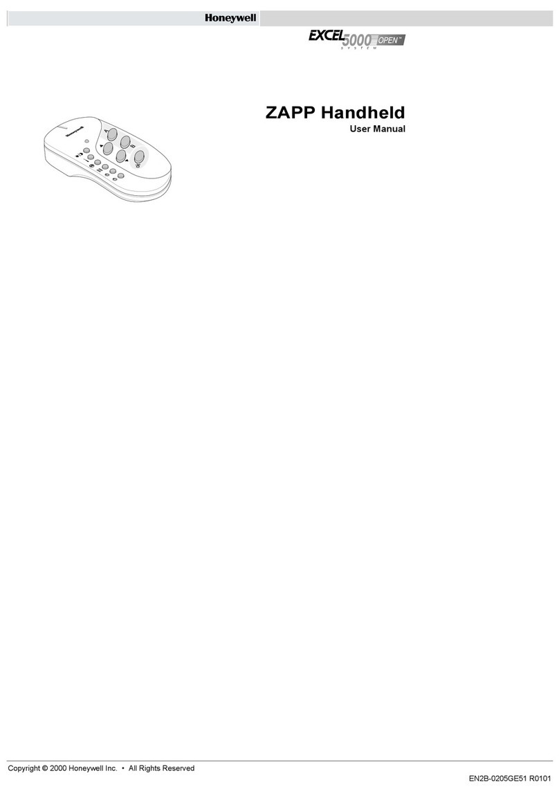Honeywell EXCEL 5000 OPEN ZAPP User manual