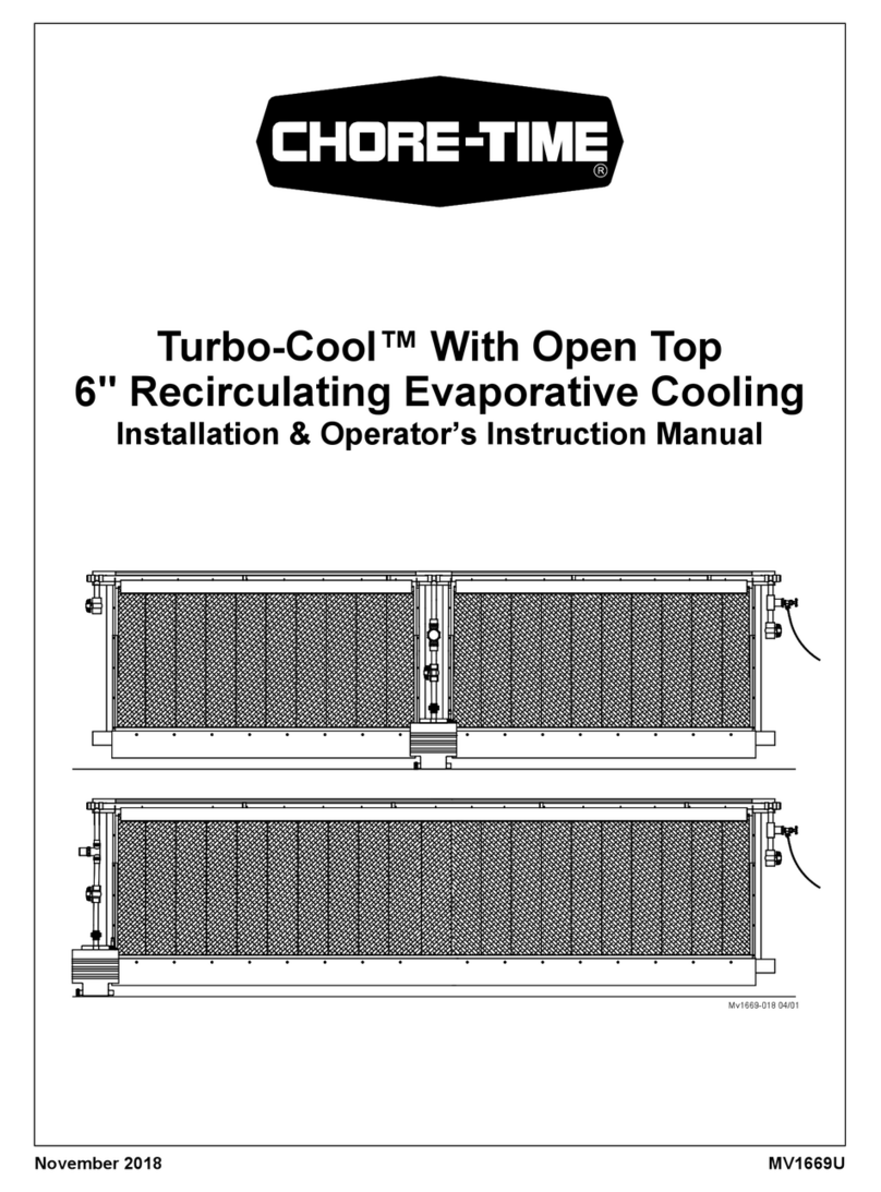 Chore-Time Turbo-Cool Installation & operator's instruction manual Chore-Time Turbo-Cool Installation & operator's instruction manual