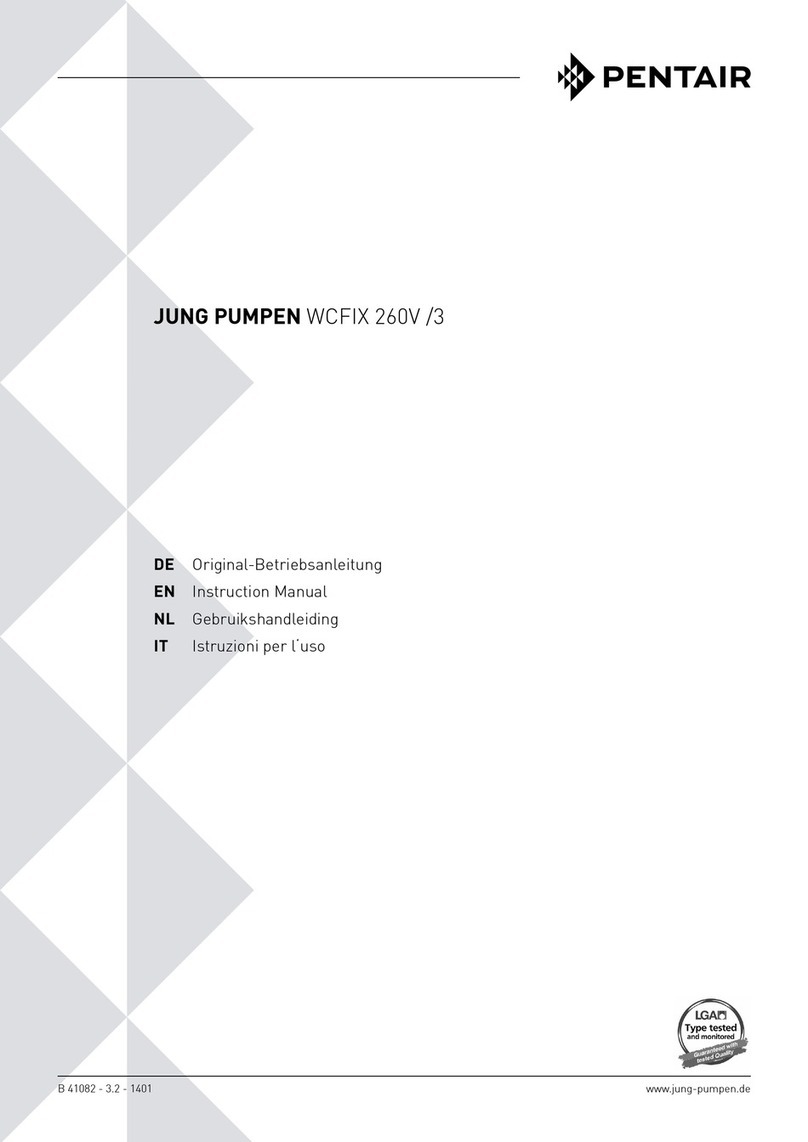 Pentair WCFIX 260V/3 User manual