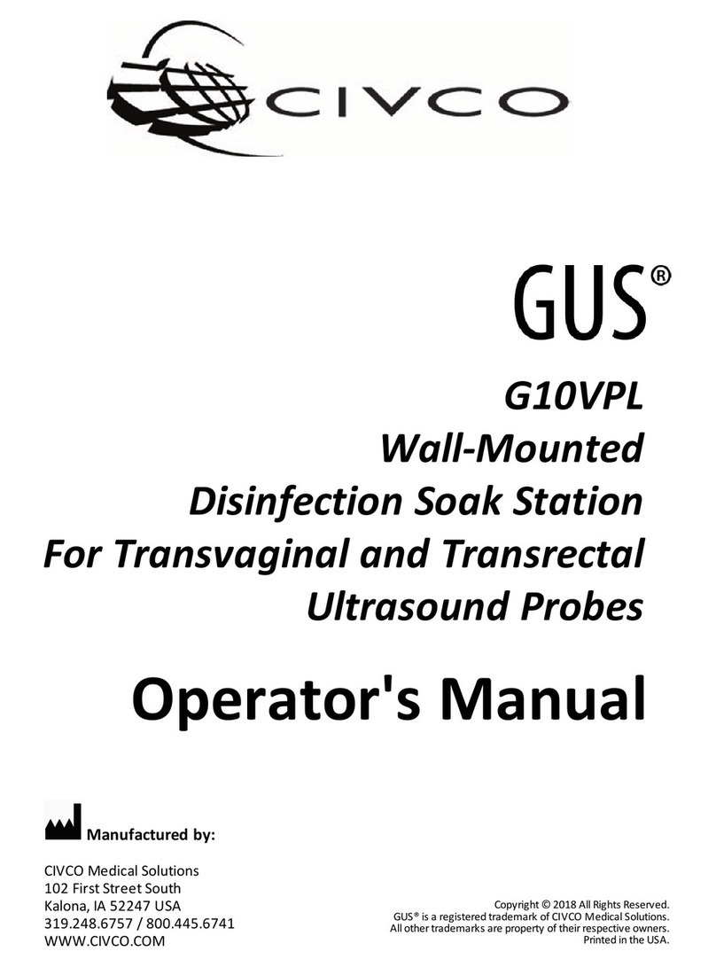 Civco GUS G10VPL Operator's manual