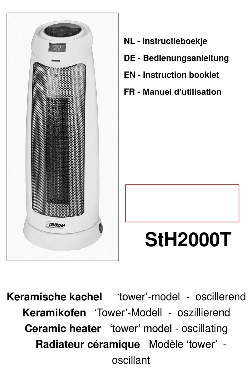 EUROM Safe-t-Heater 2000 Tower User manual EUROM Safe-t-Heater 2000 Tower User manual