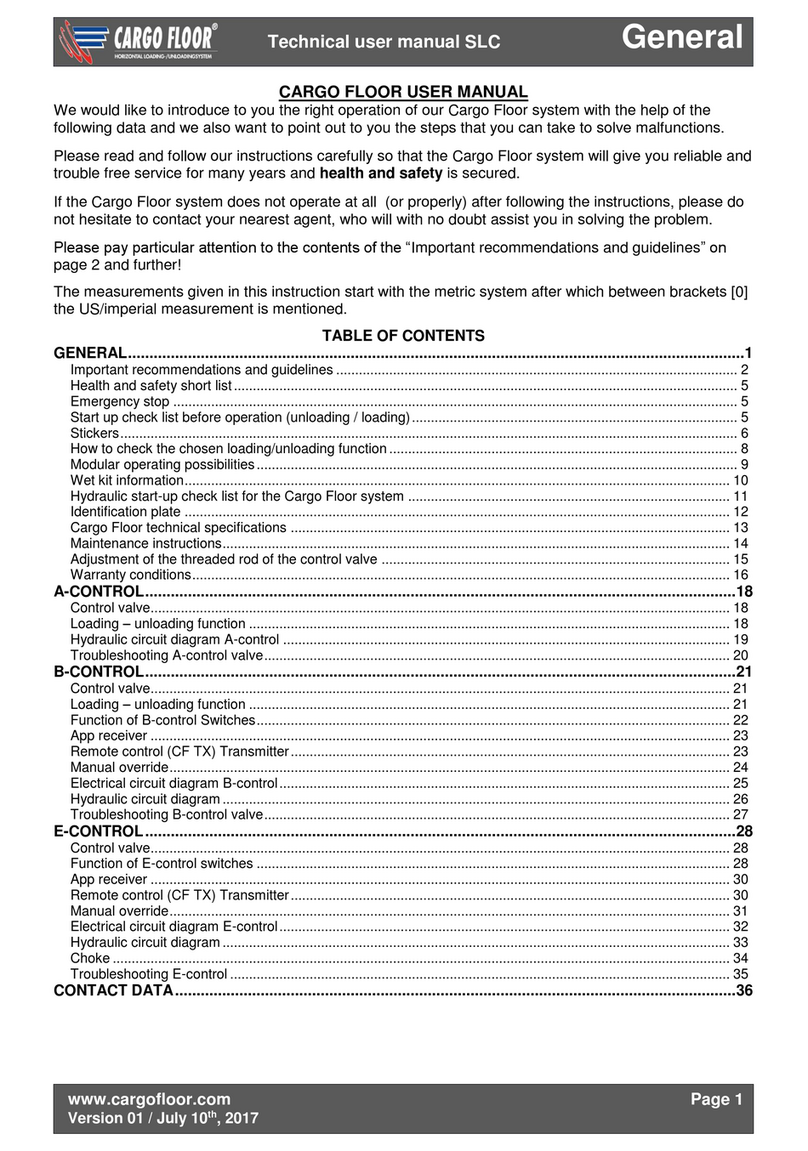 Cargo Floor SLC Series Technical  user's manual