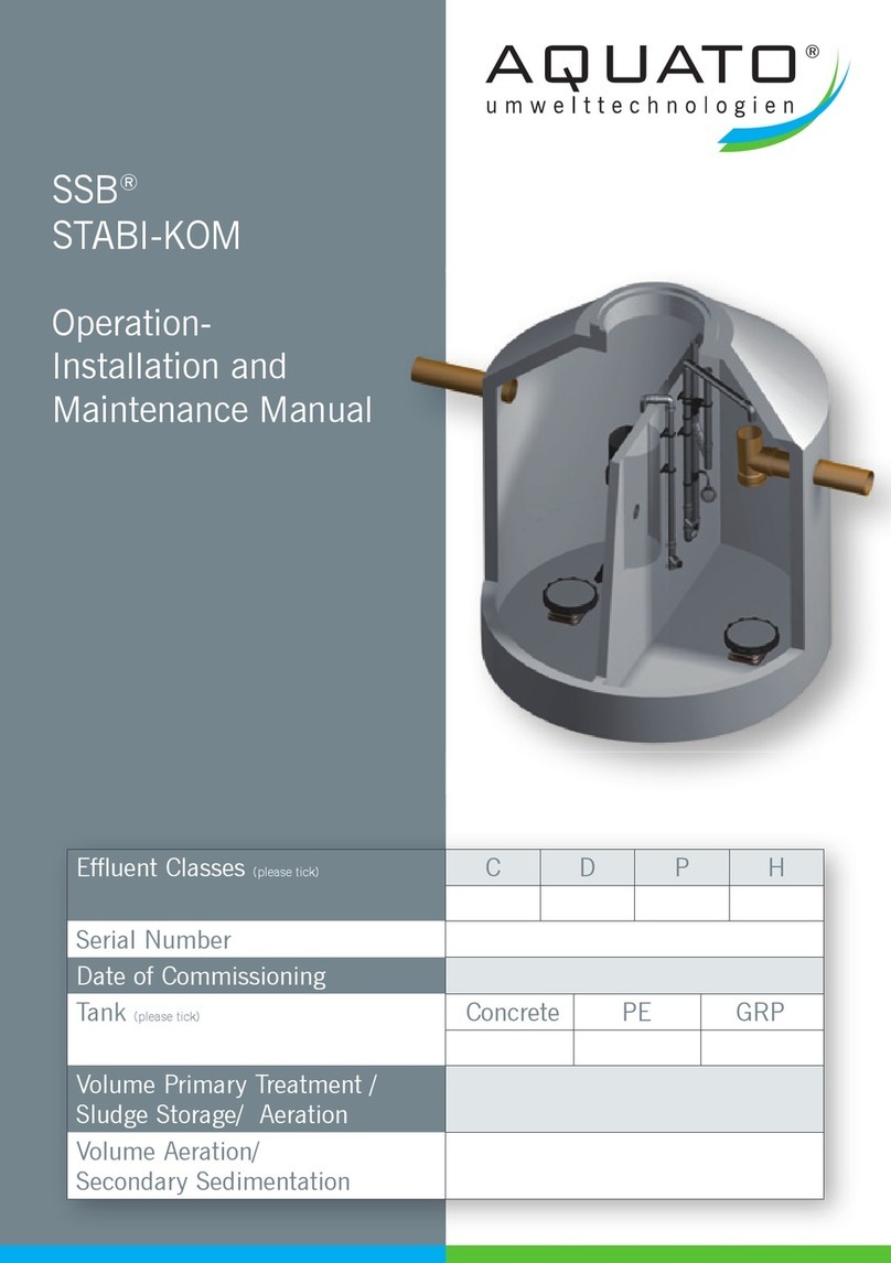 AQUATO STABI-KOM SSB Operation, installation, and maintenance manual