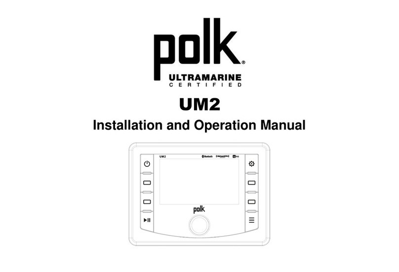 Polk Mono UM2 Installation and operation manual