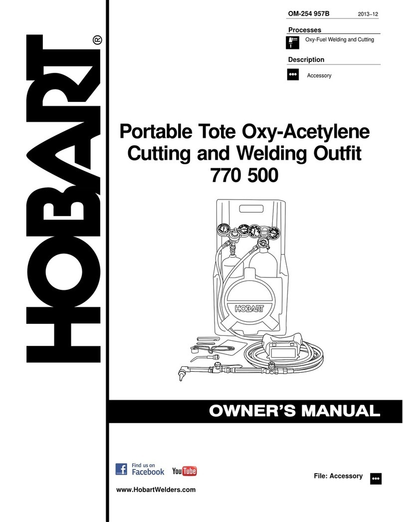 Hobart 770 500 owner's manual