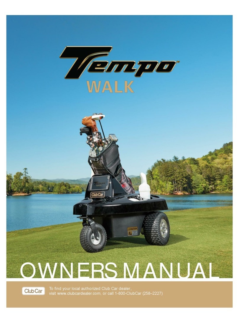Club Car Tempo Walk owner's manual