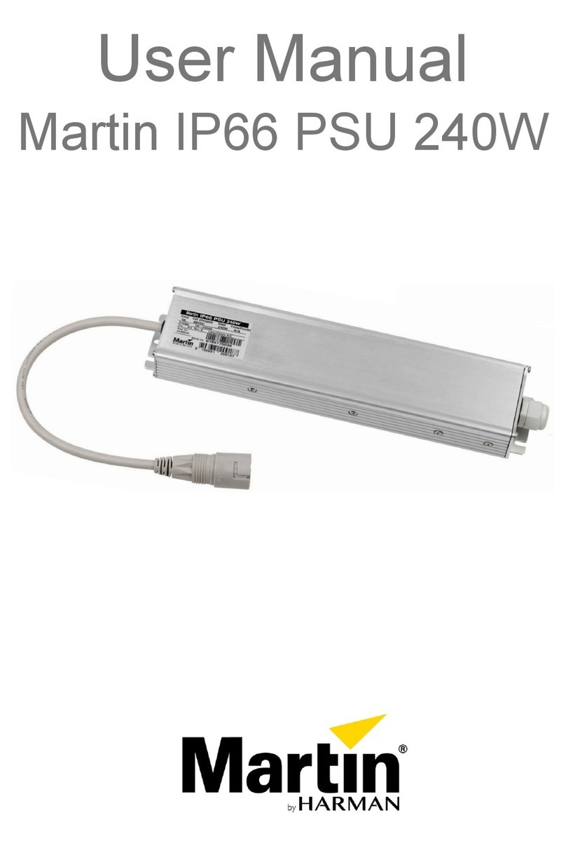 Harman Martin IP66 PSU 240W User manual