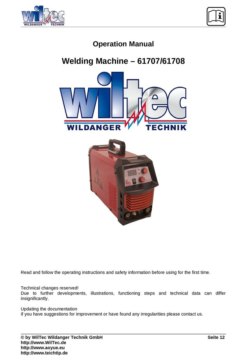 WilTec TIG180 User manual