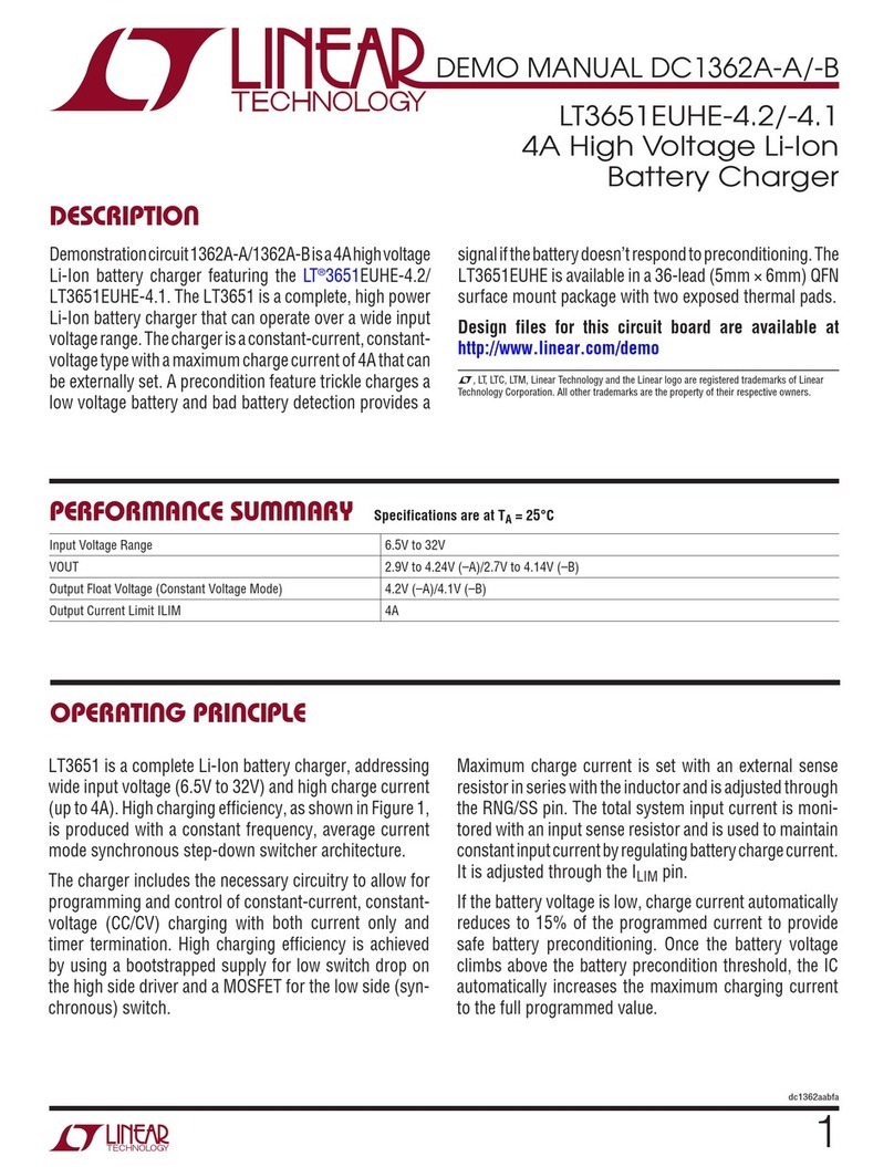 Linear Technology LT3651EUHE-4.1 Demo Manual