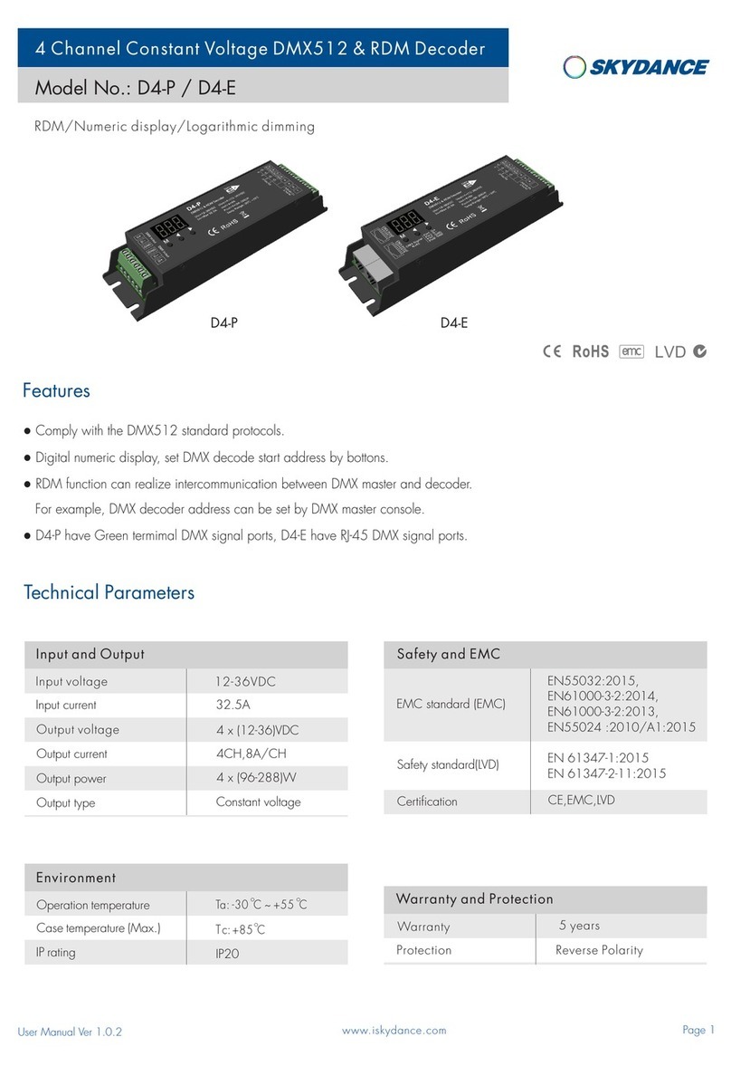 SKYDANCE D4-P user manual