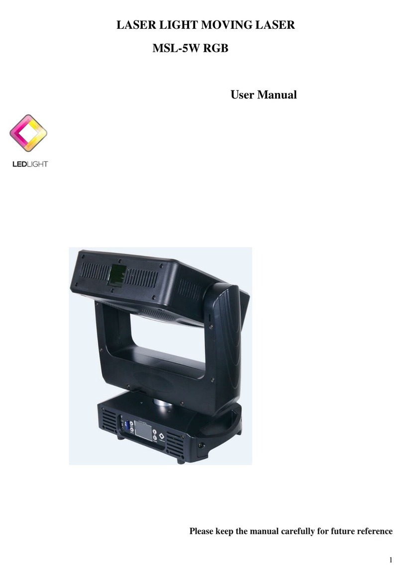 LEDLight MSL-5W RGB User manual