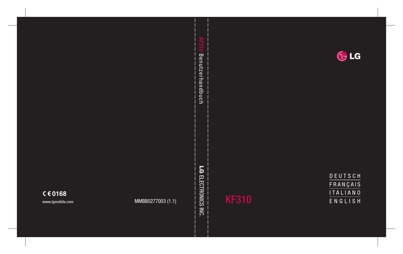 LG KF310 User manual