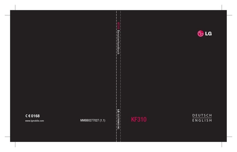 LG KF310 User manual