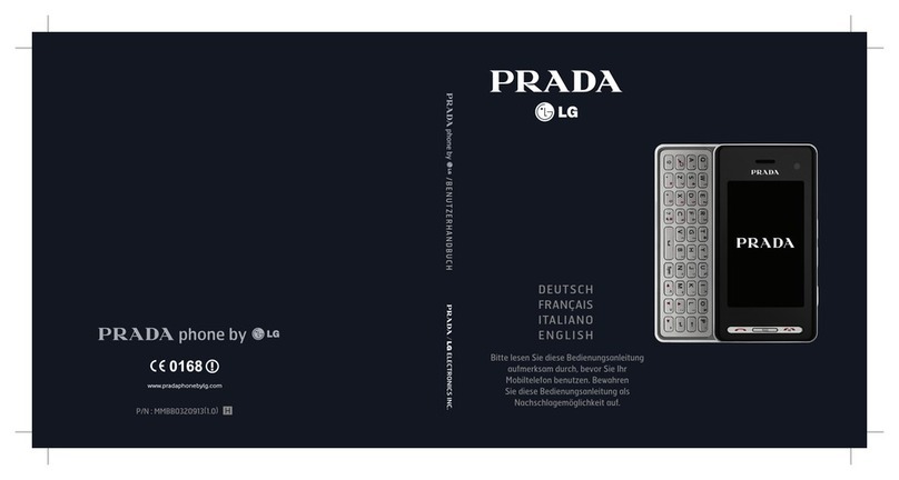 LG Prada KF900 User manual