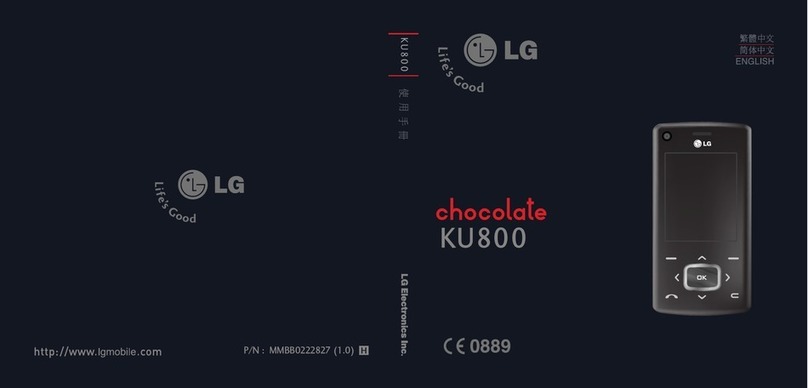 LG Chocolate KU800 User manual