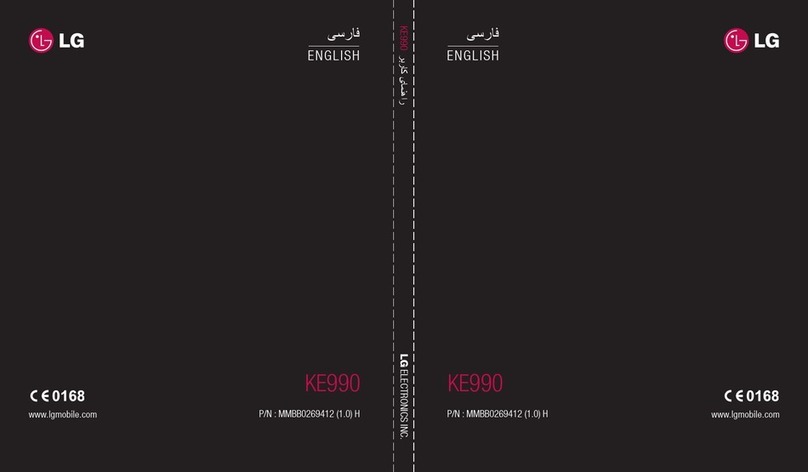 LG KE990 -  Viewty Cell Phone 100 MB User manual