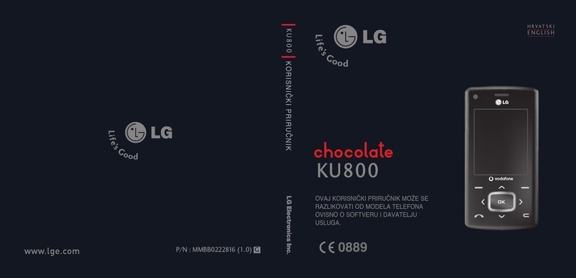 LG Chocolate KU800 User manual