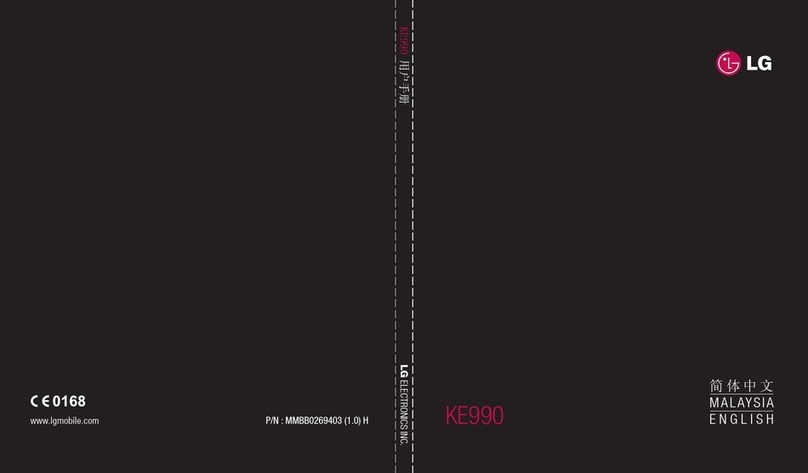 LG KE990 -  Viewty Cell Phone 100 MB User manual