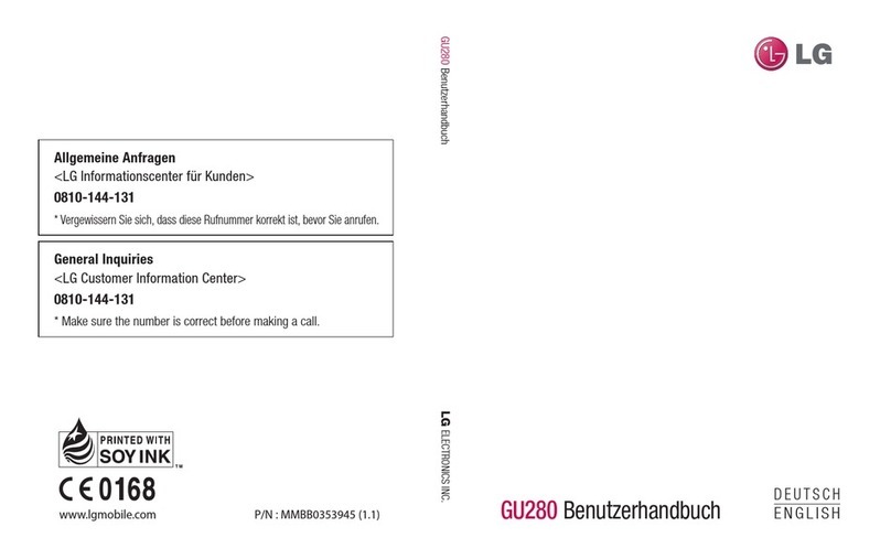 LG GU280 User manual