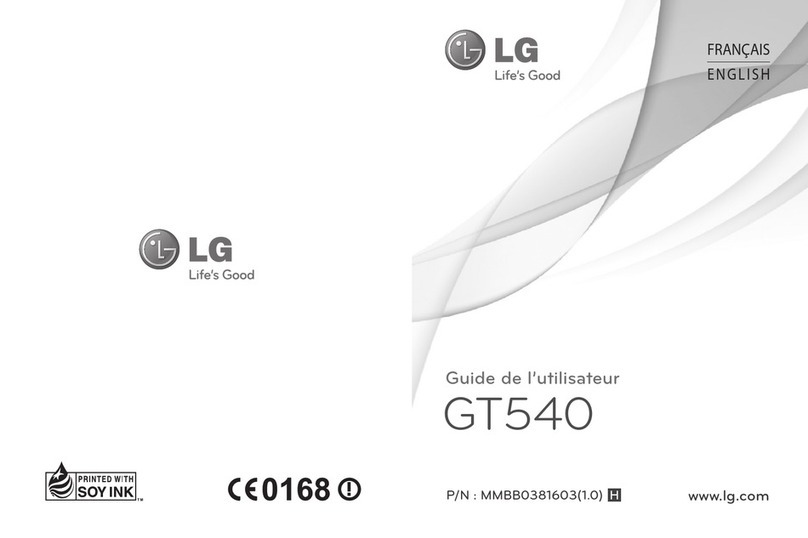 LG GT540 User manual