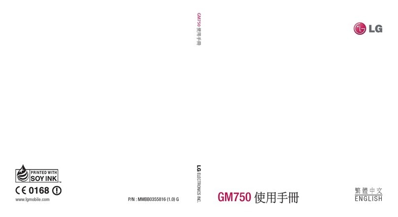 LG Vodafone GM750 User manual