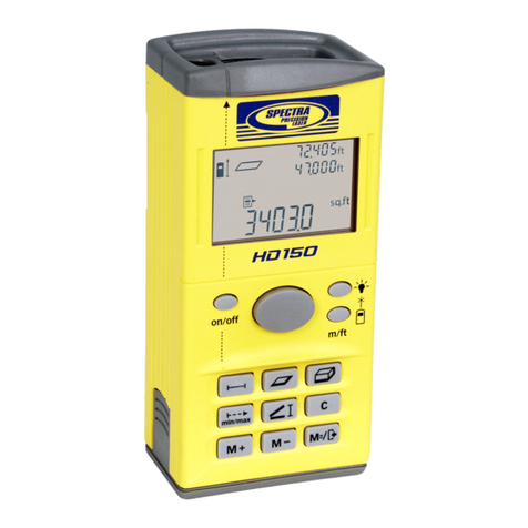 Spectra Precision HD150 User manual