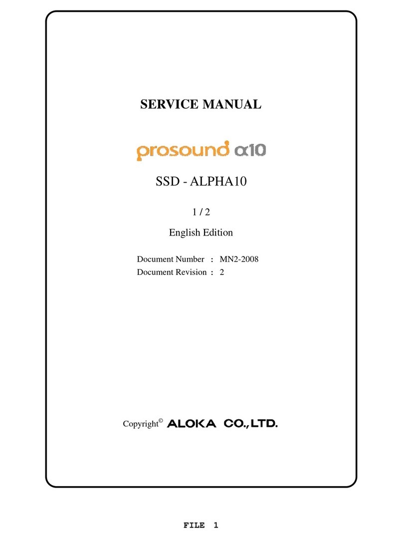 Aloka ProSound Alpha 10 Service manual