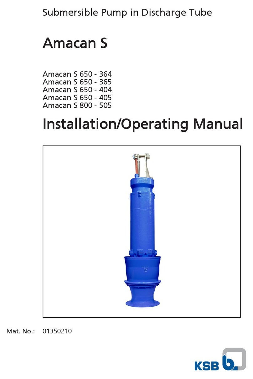 KSB Amacan S Series Installation and operating manual