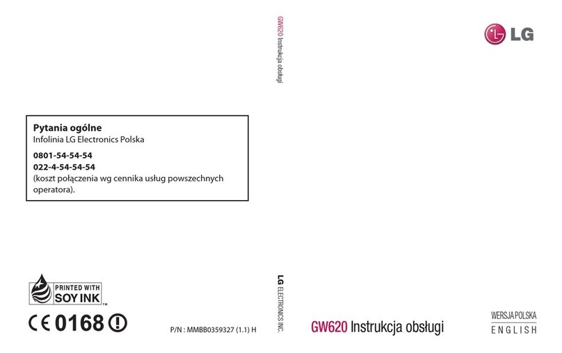 LG GW620 User manual